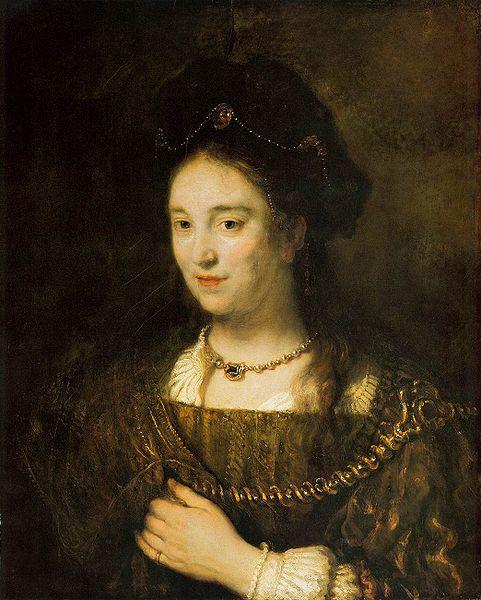 Rembrandt Peale Saskia van Uylenburgh oil painting image